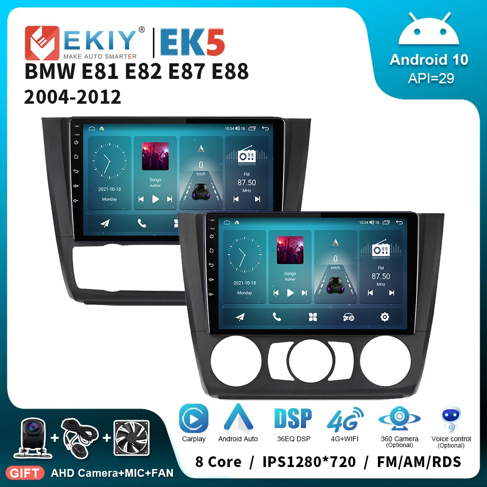 

EKIY EK5 Car Radio For BMW E81 E82 E87 E88 2004-2012 2 Din Multimedia Video Player Carplay Auto Stereo GPS Navigation Head Unit