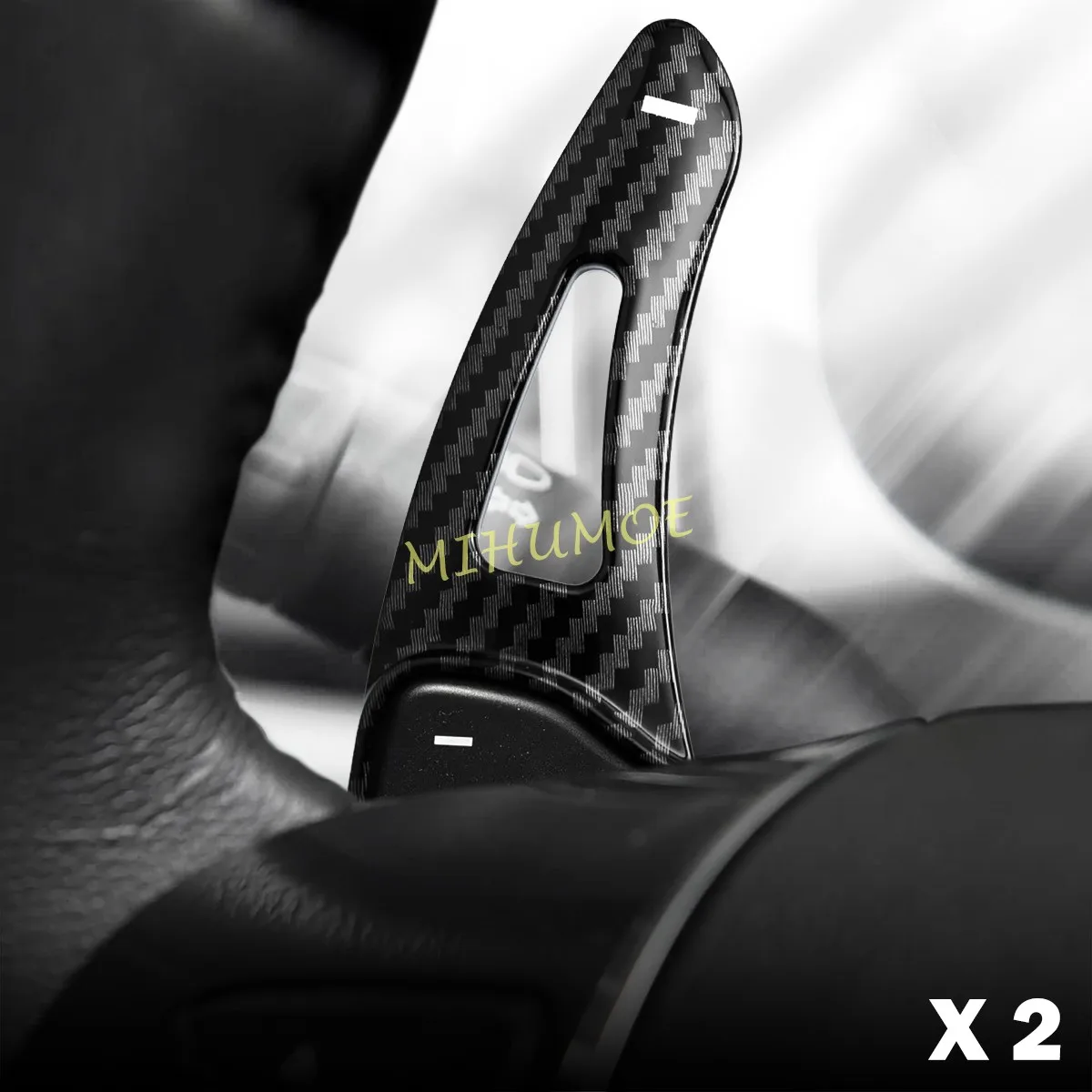 For 2013 2014 2015 2016 2017 2018 2019 Ford Explorer Carbon Fiber Steering Wheel Paddle Shifter Gear Shift Extension Accessories