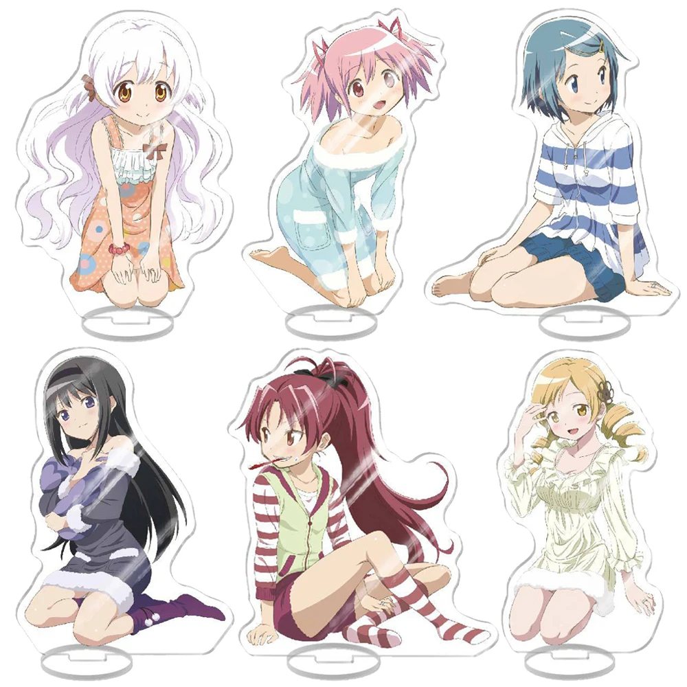 

Anime Puella Magi Madoka Magica Acrylic Stand Model Figures Miki Sayaka Tomoe Kaname Madoka Akemi Homura Cosplay Fans Gifts