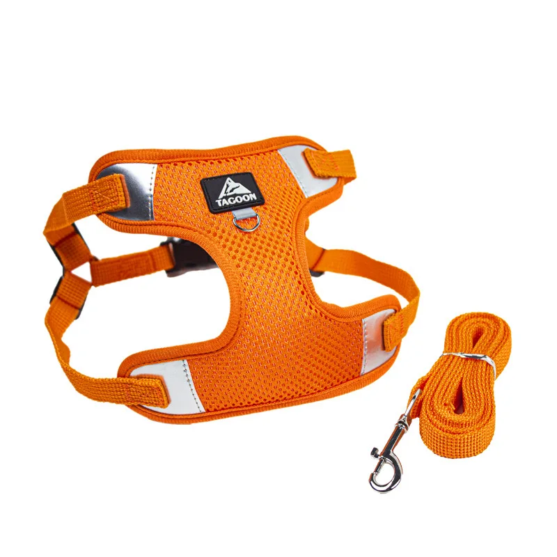 Pet Leash Summer Vest Type Walking Dog Chest Strap Small and Medium-Sized Pets Outdoor Breathable Dog Walking Cat Leash Supplies