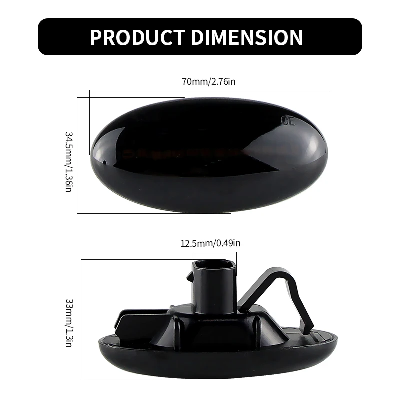 2PCS LED Seite Marker Lichter Blinker Lampen Canbus Für Mazda 2 2011-2014 3 2004-2009 5 2006-2010 MPV 2004-2006 Auto Zubehör