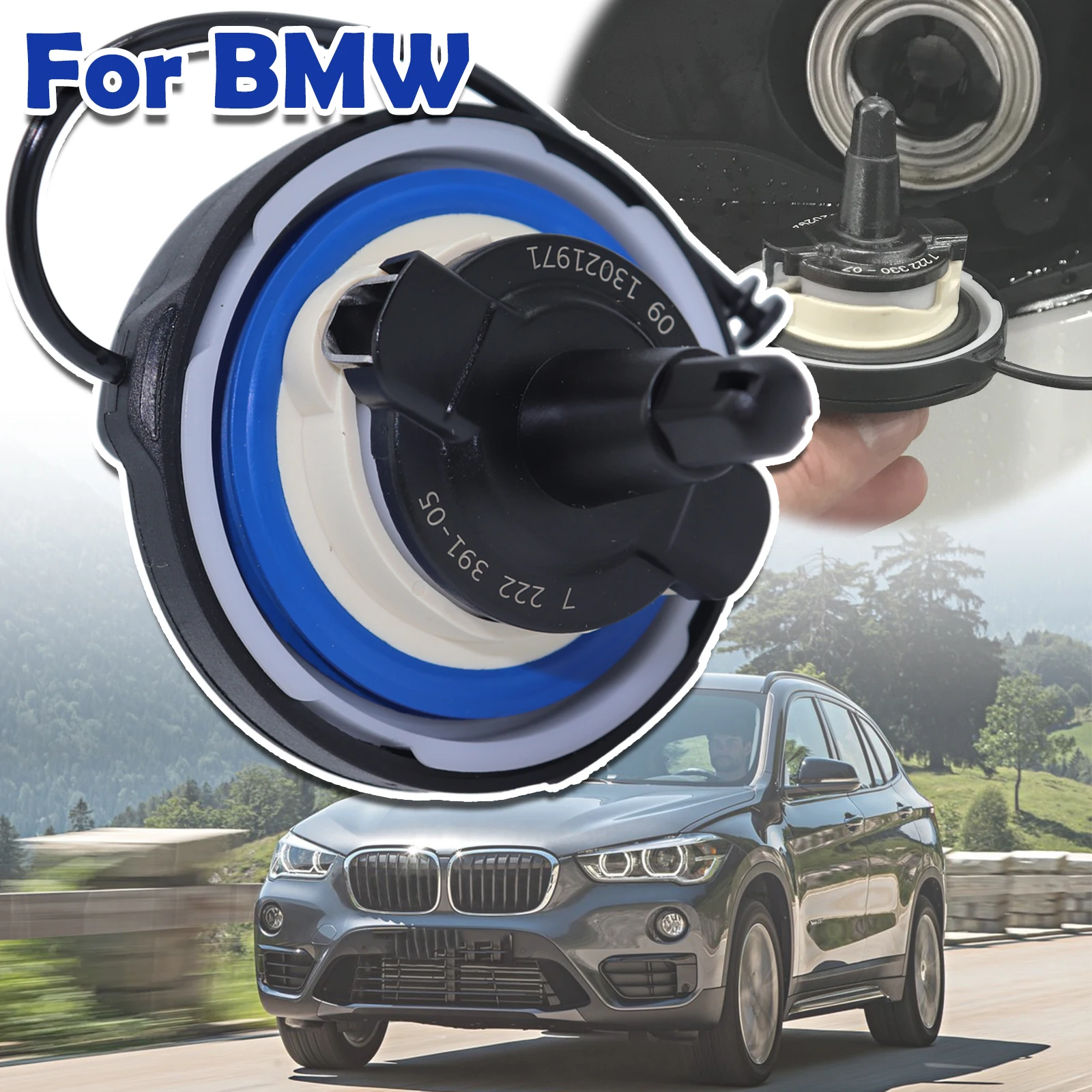 

For Bmw X1 X6 E39 525i 520D 330i Fuel Tank Filler Cap Petrol Models Plug Cover Mil/Engine Light Gas Evap Leak Leakage Issue Fix