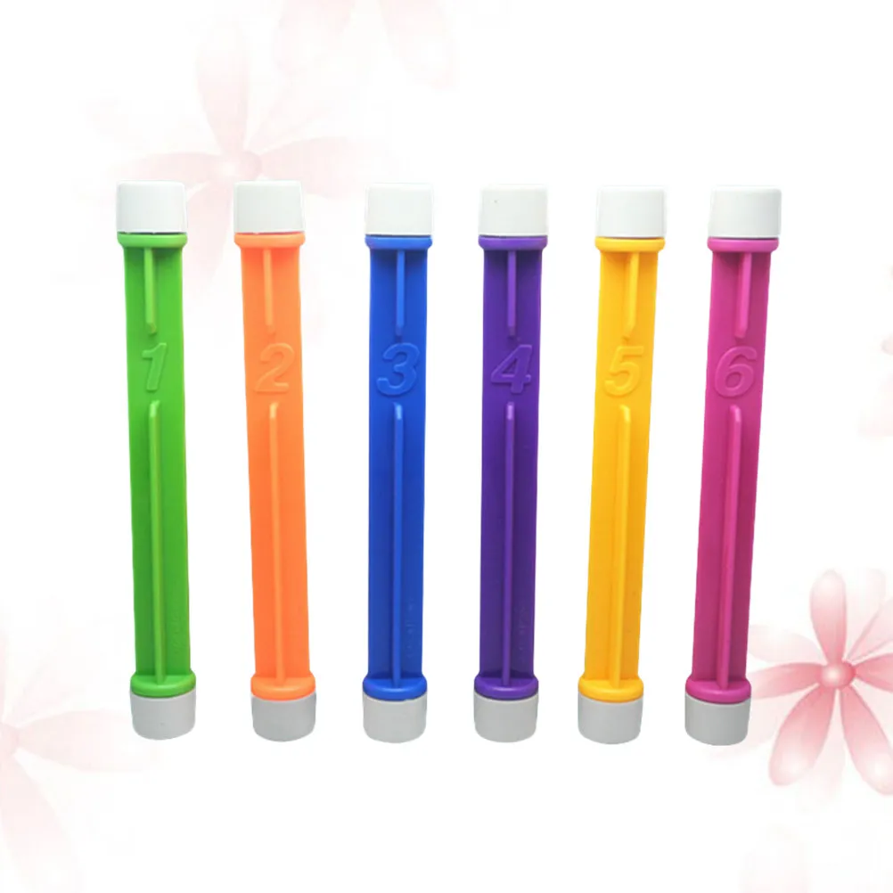 6Pcs Kids Diving Sticks Set Smooth Safe Material Pool Swim Training Tool for Children Beginner Divers Splash Play Outdoor Water