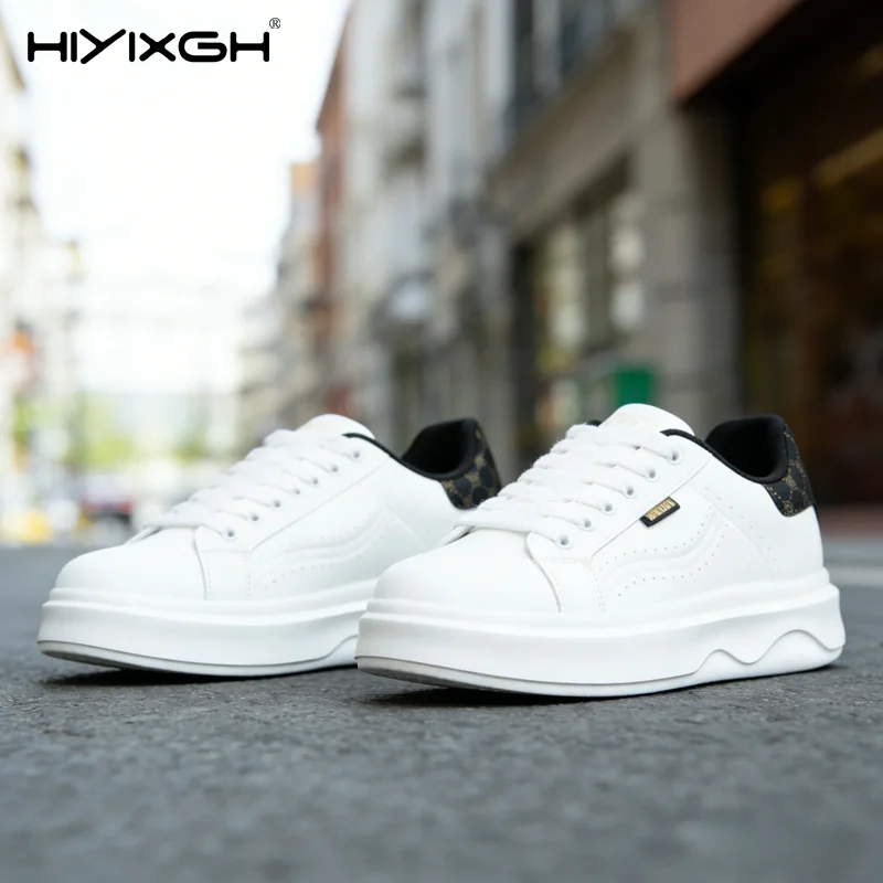 

Men's Fashion Printed Casual Sneakers Breathable Lightweight Soft Sole Flat Rubber Sole Outdoor Autumn Winter Shoes