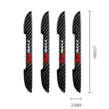 4片裝本田思域Type R Type S FK8 FK2 FN2 EP3碳纖維車門保護貼紙,汽車配件 6 最佳銷售 EP3碳纖維 - №1