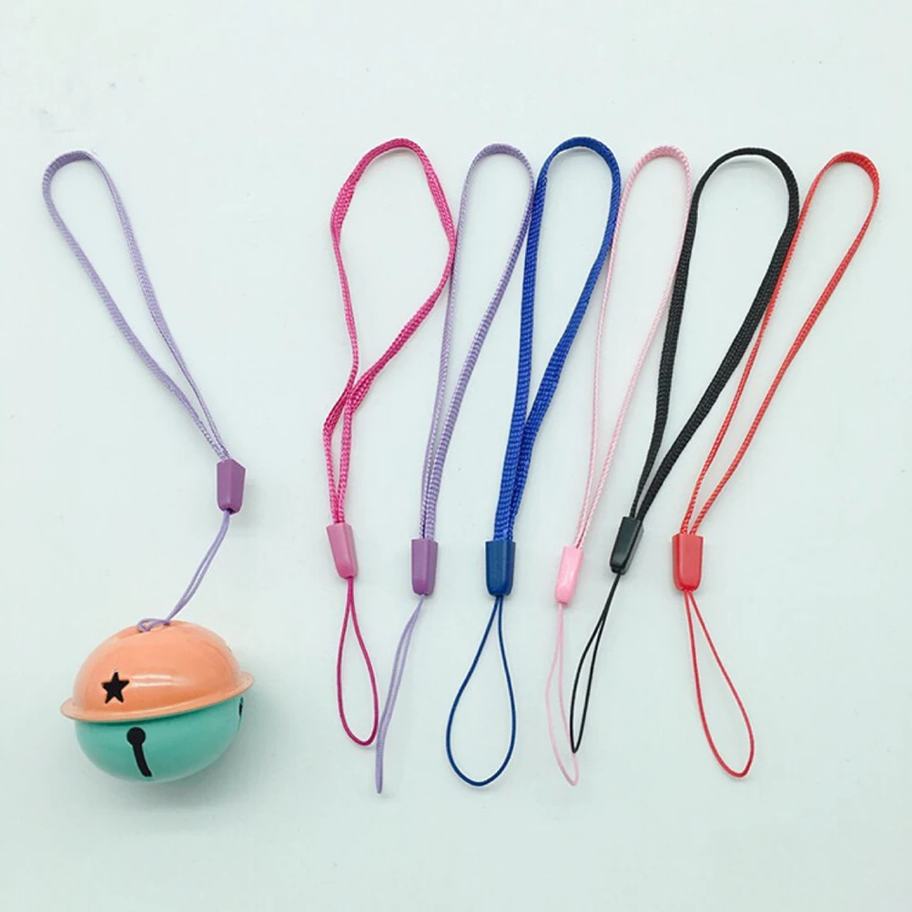 100Pcs Colorful Nylon Phone Strap Lanyard Anti-Lost Wrist Cord for Mobile Camera Mp3 Id Card U Disk Lightweight Electronics
