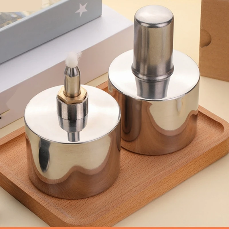 62KA アルコールランプバーナー歯科ラボランプステンレス鋼アルコールバーナー芯付き、芯レザークラフト作業加熱ツール