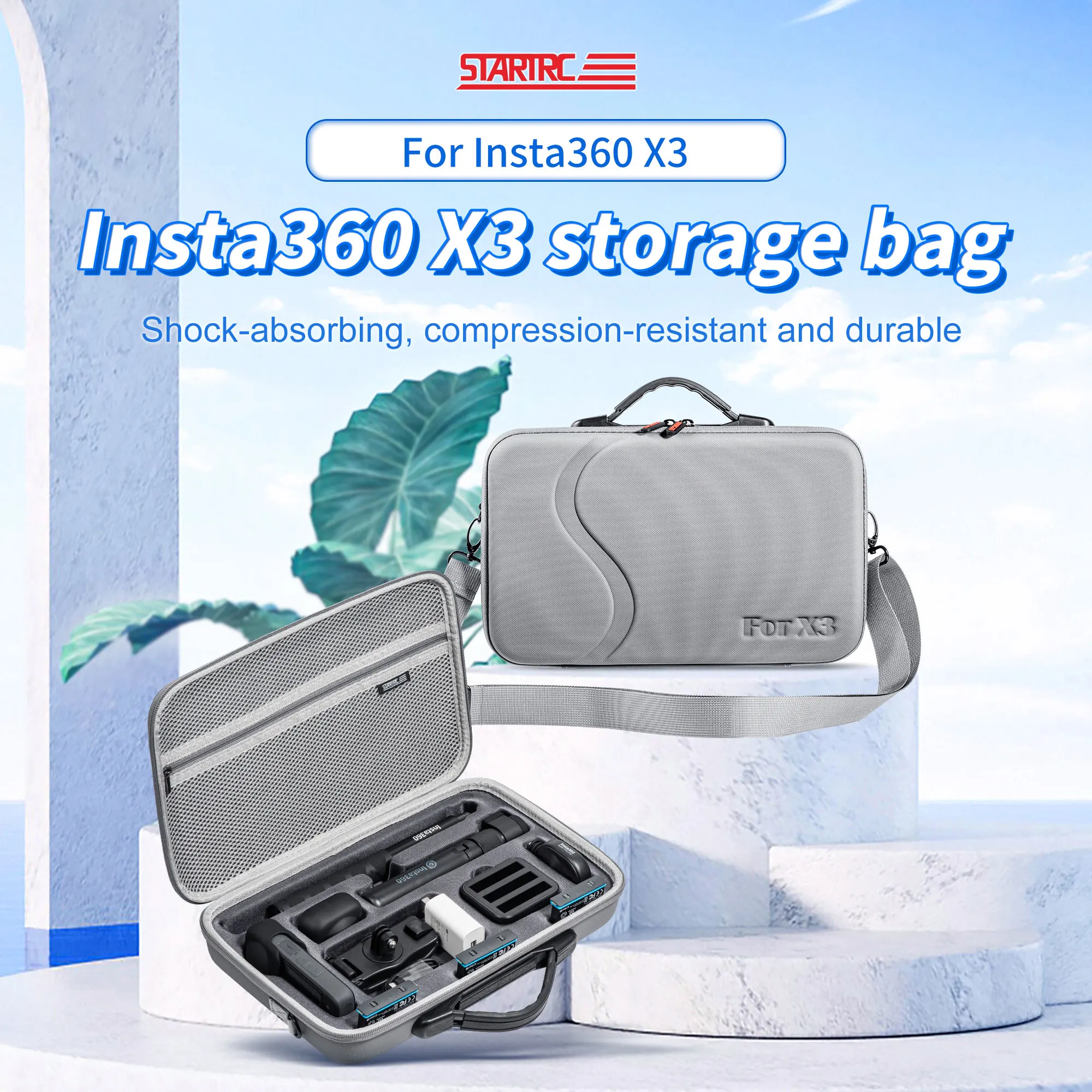 Waterproof Portable Bag for Insta360 X3 Camera Accessories Waterproof Storage Case Box Handlebag