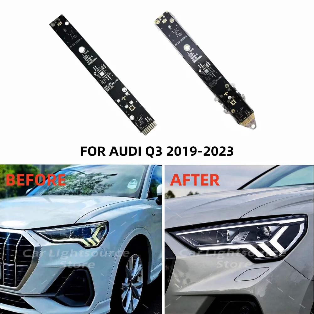  White DRL Boards For Audi Q3 Sportback RSQ3 2019-2023 LED Headlight Daytime Running Light Module Repair Light Source 83A941475