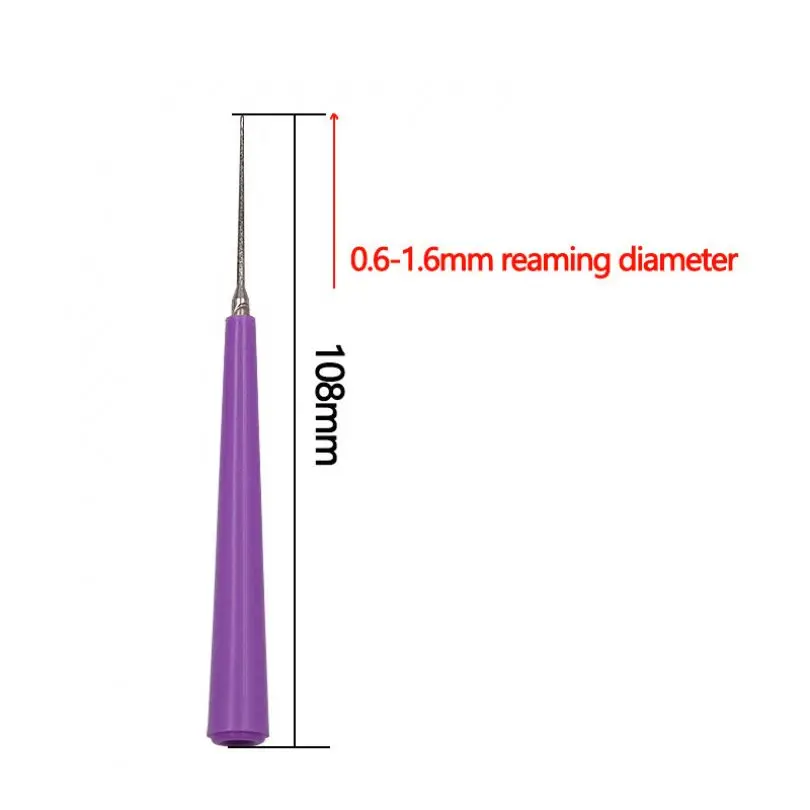 1 Piece Diamond Pearl Glass Bead Reamer Burr Beading Hole Enlarger Tools Puncher for DIY Jewelry Making Bead Reamer