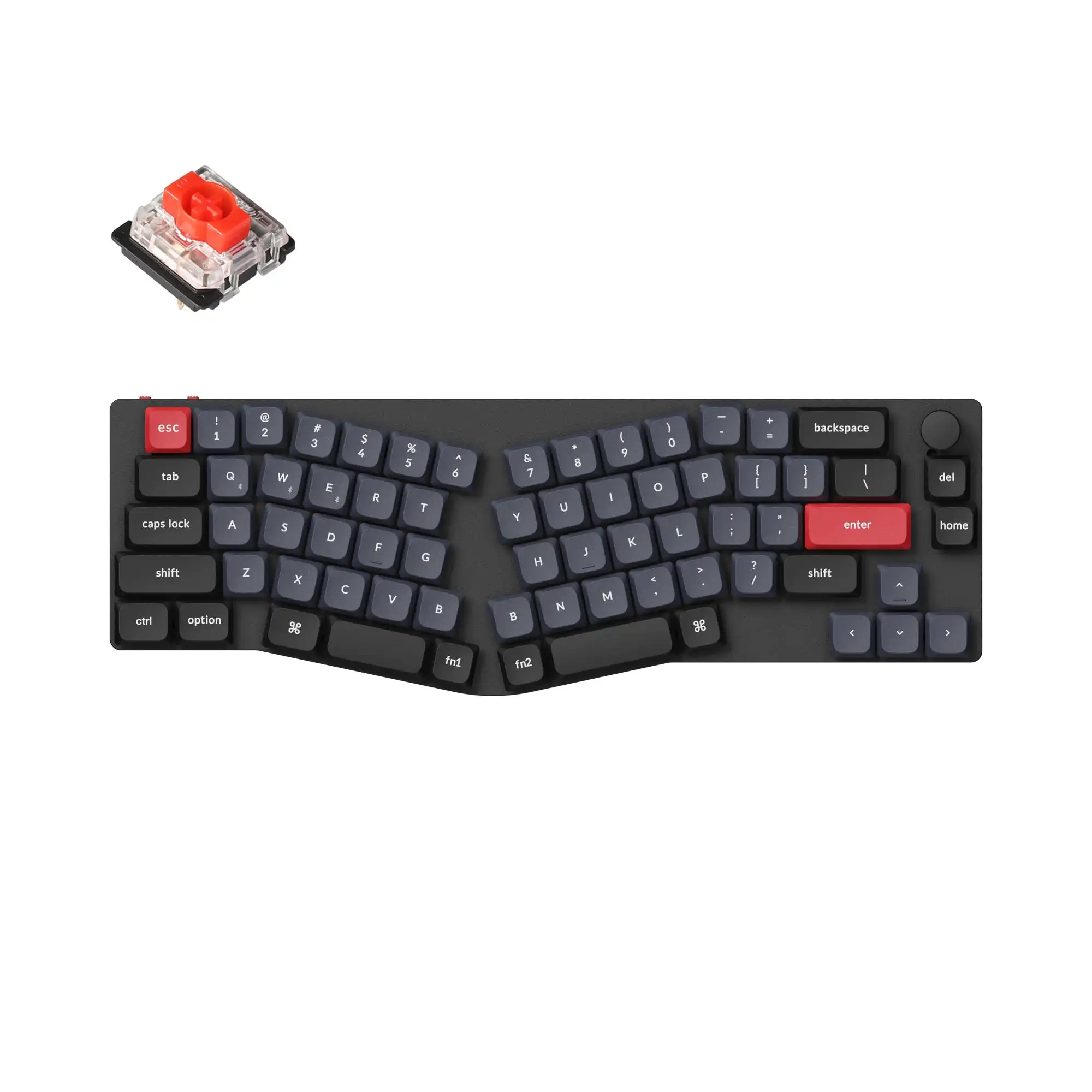 Imagem -02 - Keychron-teclado Mecânico Personalizado sem Fio Interruptor Gateron de Baixo Perfil Rgb Backlight Layout Alice K11 Pro Qmk Via