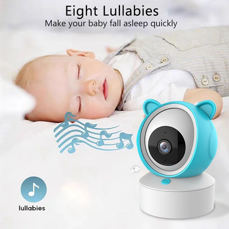 Tuya 5 Inch 1080P Wireles Baby Monitor Babyphone Security Video Camera Nanny HD Night Vision PTZ Camera