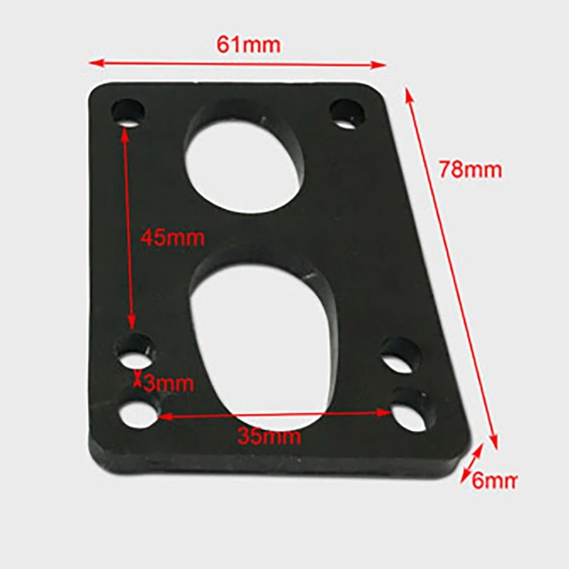 Coussinets de surélévation pour skateboard, 16 pièces, 6mm, 1/4 pouces