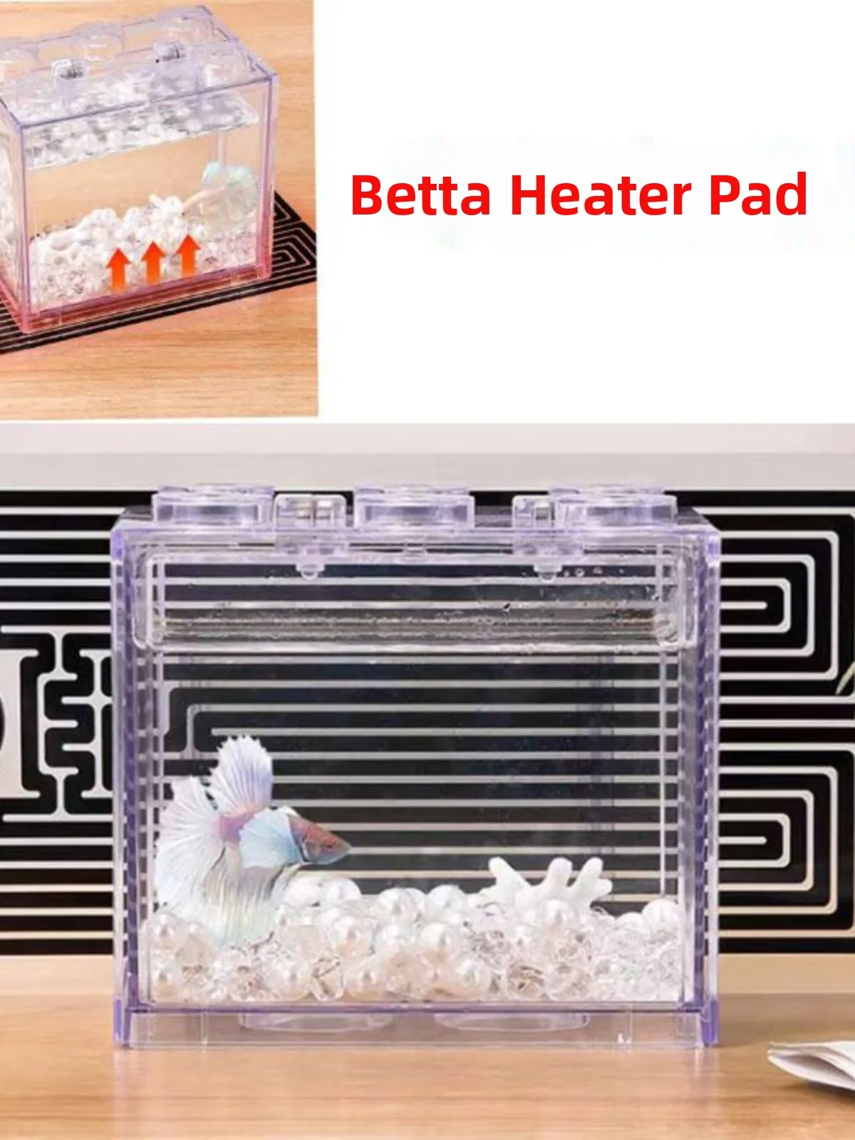 

Thermostatically Controlled Fi Tank Heating Pad Low Water Level Pet Fi Turtle Betta Aquarium External Heating Mat