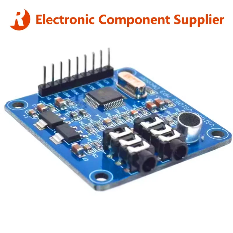VS1003B MP3 Audio Decoding Modul Entwicklungsboard Onboard Mikrocontroller Zubehör Aufnahmefunktion DC 5V VS100 NAGELNEU