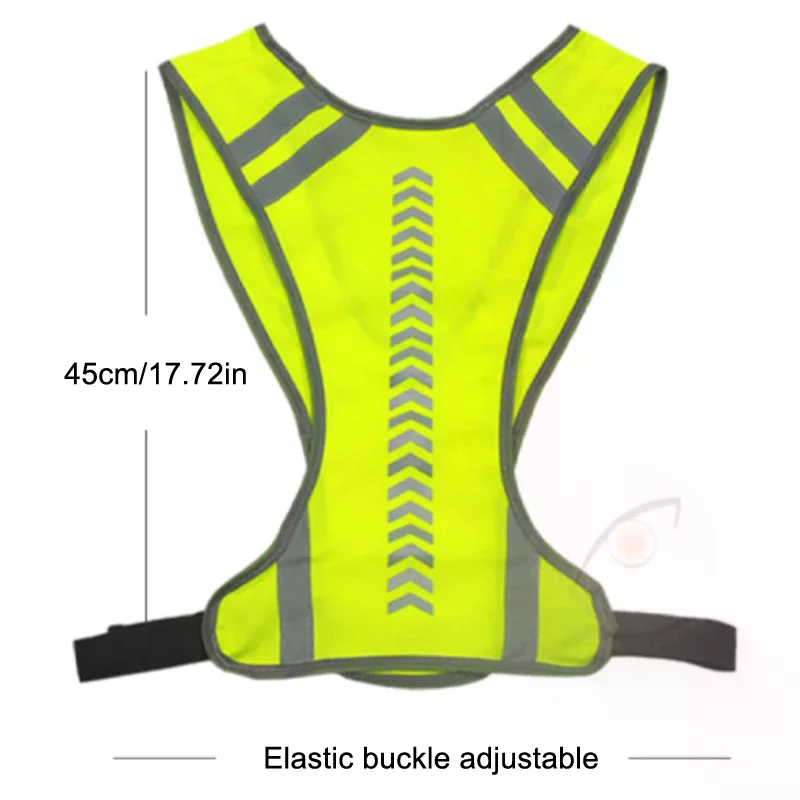 Motorcycle Safety Jacket Visible Reflective Vest Working Clothes Night Security Running Cycling Coat
