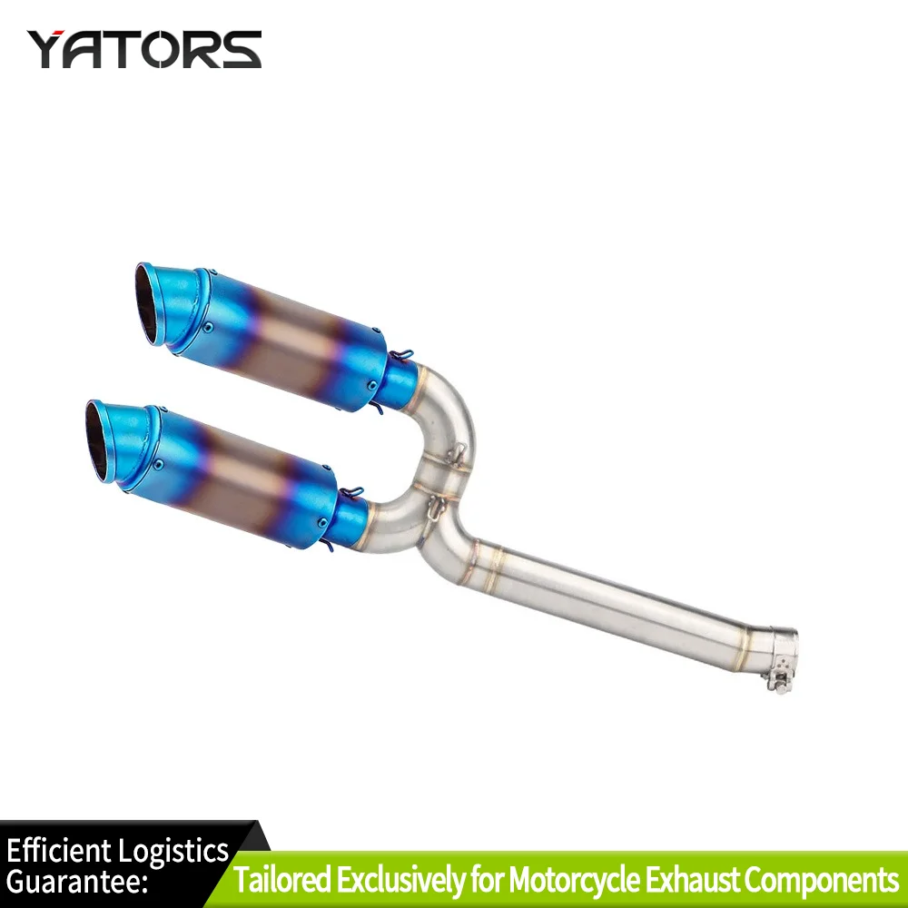 

For Yamaha FZ6 FZ6N FZ6S 2004-2011 Exhaust Systems Muffler Mid Link Pipe Slip On Exhausts Pipes