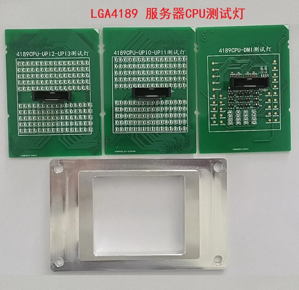 LGA4189 CPU Socket Test Board With LED Lights Server Mainboard Repair Diagnostic Fake Load Tester