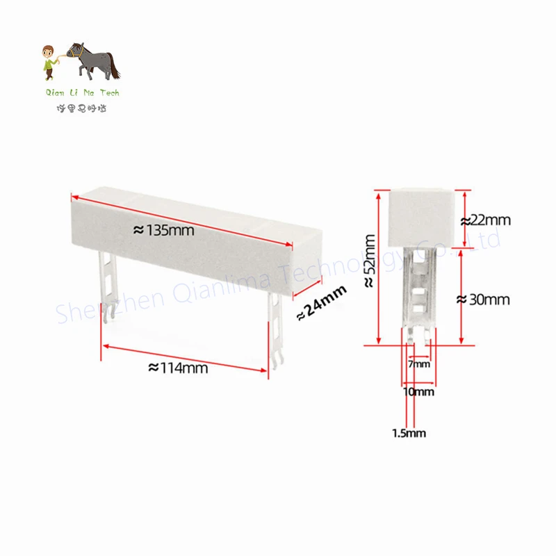 100W 5% SQP Cement Resistor Power Resistance 0.1R ~ 1K 0.5R 1R 2R 3R 4R 5R 6R 8R 10R 12R 20R 30R 47R 50R 100R 200R 500R 1K ohm