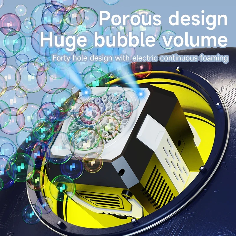 

Bubble Machine for Wedding Stage Children Birthday Party Games 40 Hole Soap Bubbles Guns Blower Portable Automatic Outdoor Toys