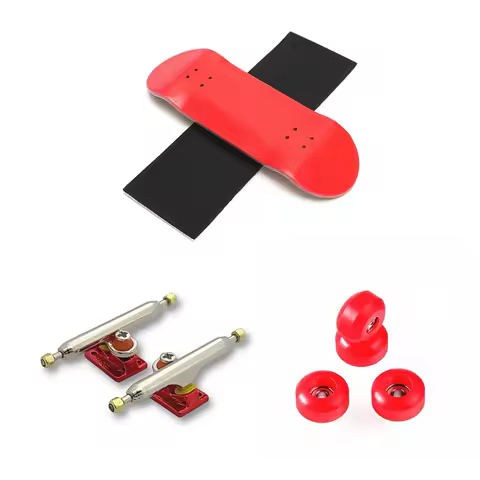 34MM Tech Deck Maple Wood Finger Skateboard Mini Wooden Fingerboard with Trucks and CNC Wheels