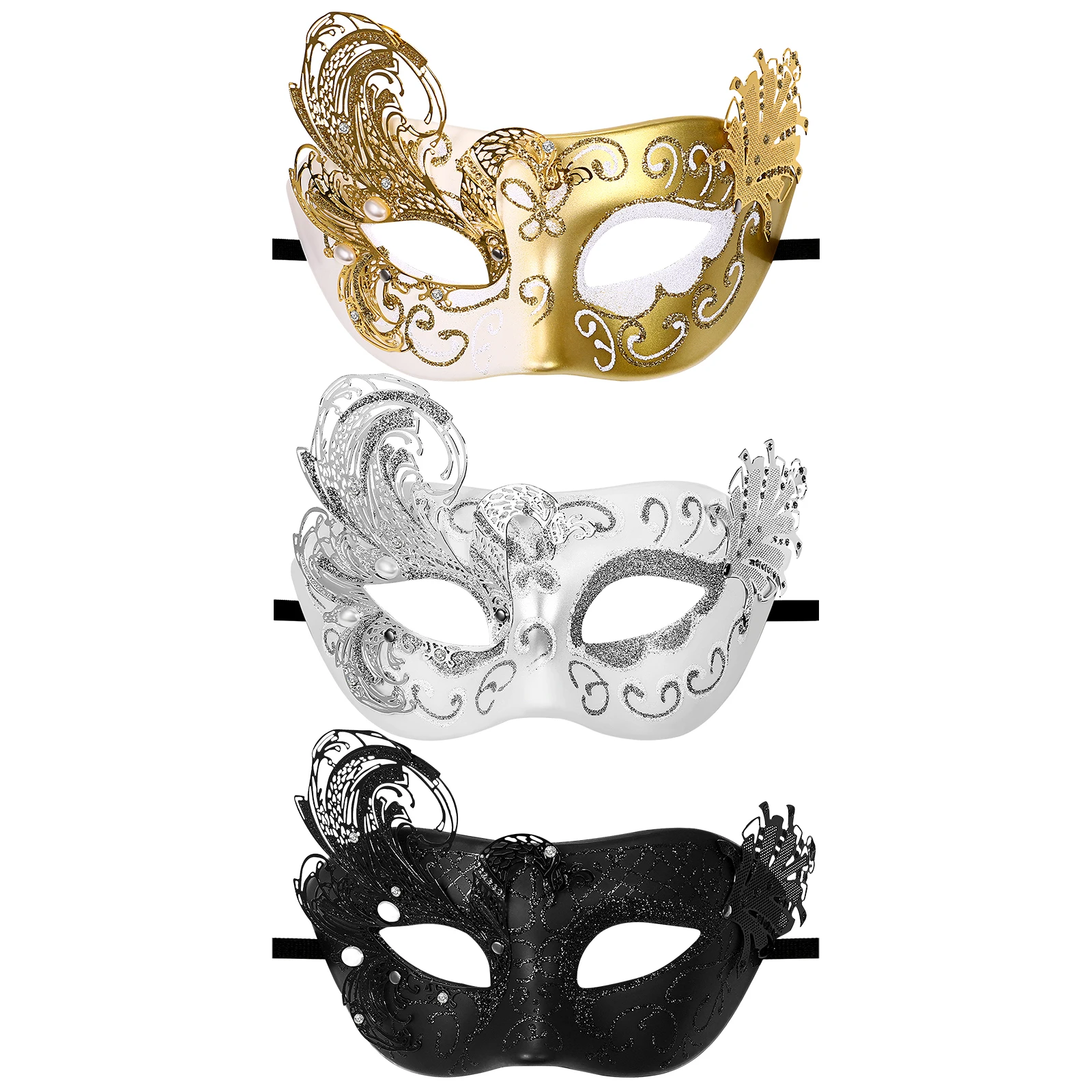 여성용 나비 속눈썹 마스카라 메이크업 가장 무도회 마스크 카니발 할로윈 파티 의상 파티 결혼식 블랙에 적합