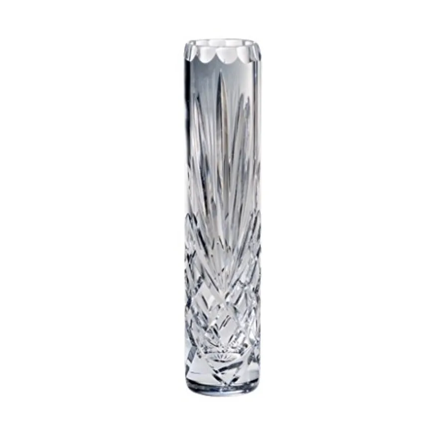 

Barski - Hand Cut - Mouth Blown - Crystal - Bud Vase - 8" Height - Made in Europe