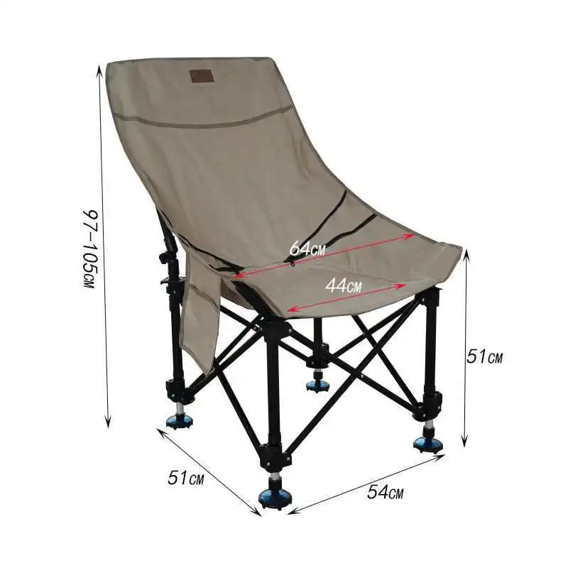 Factory Direct 2026 Outdoor folding  Camping chair Moon chair Portable nap  Office lunch break