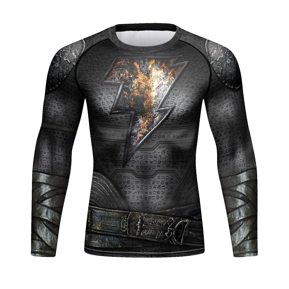 Swallowed Star 3D Printed T shirts Men Gym Bodybuilding Compression Shirts Long Sleeve Tight Tops For Male Sport clothing