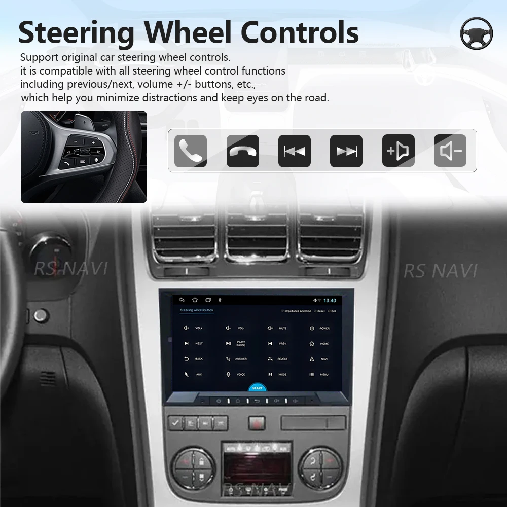 Android 16 Carplay Auto Screen 2K Car Radio Player For Chevrolet Silverado Impala GMC Yukon Acadia Sierra Snapdragon Wireless