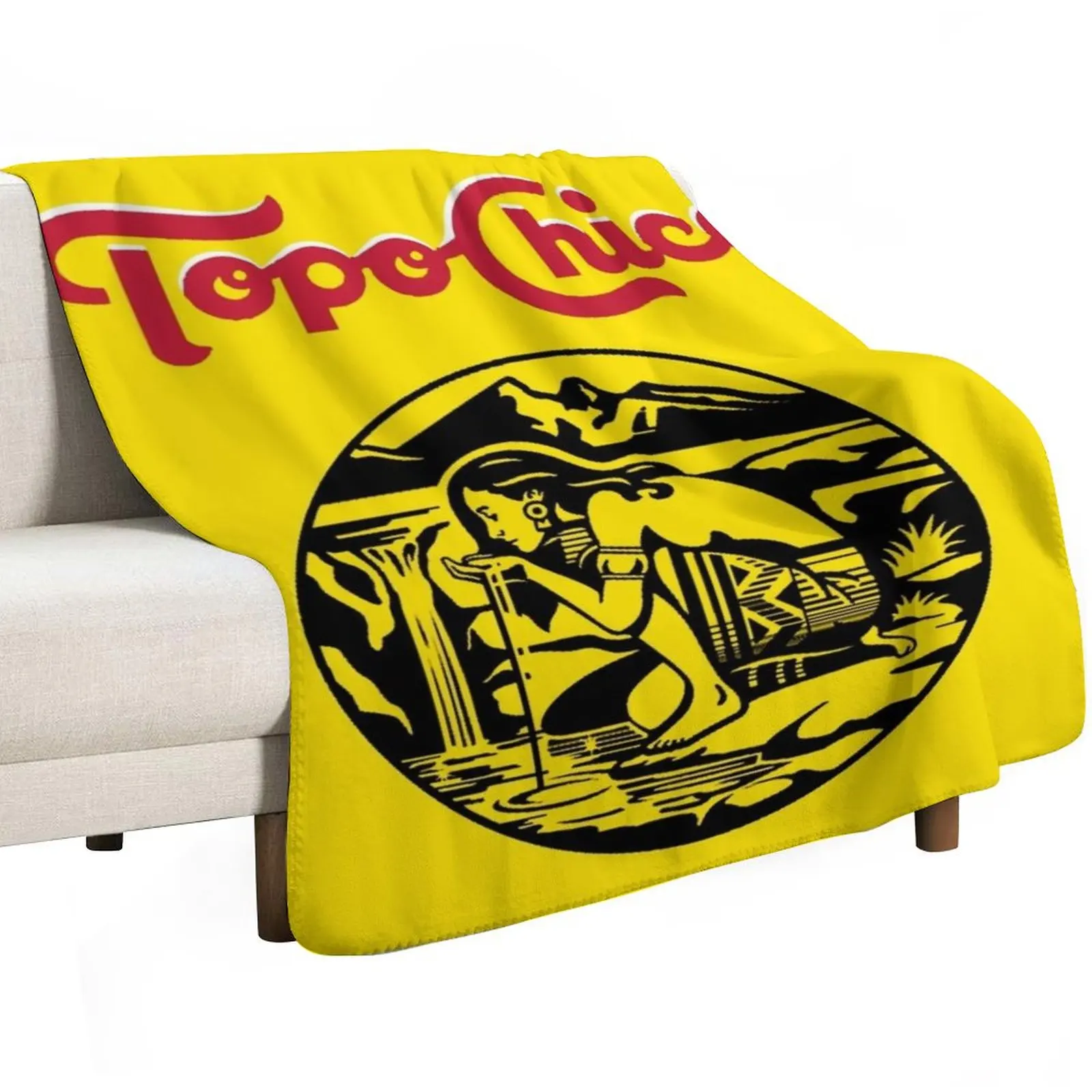 Aztec princess - Topo Chico agua mineral logo (sparkling mineral water) Throw Blanket Sofa Furry Soft Plaid Blankets