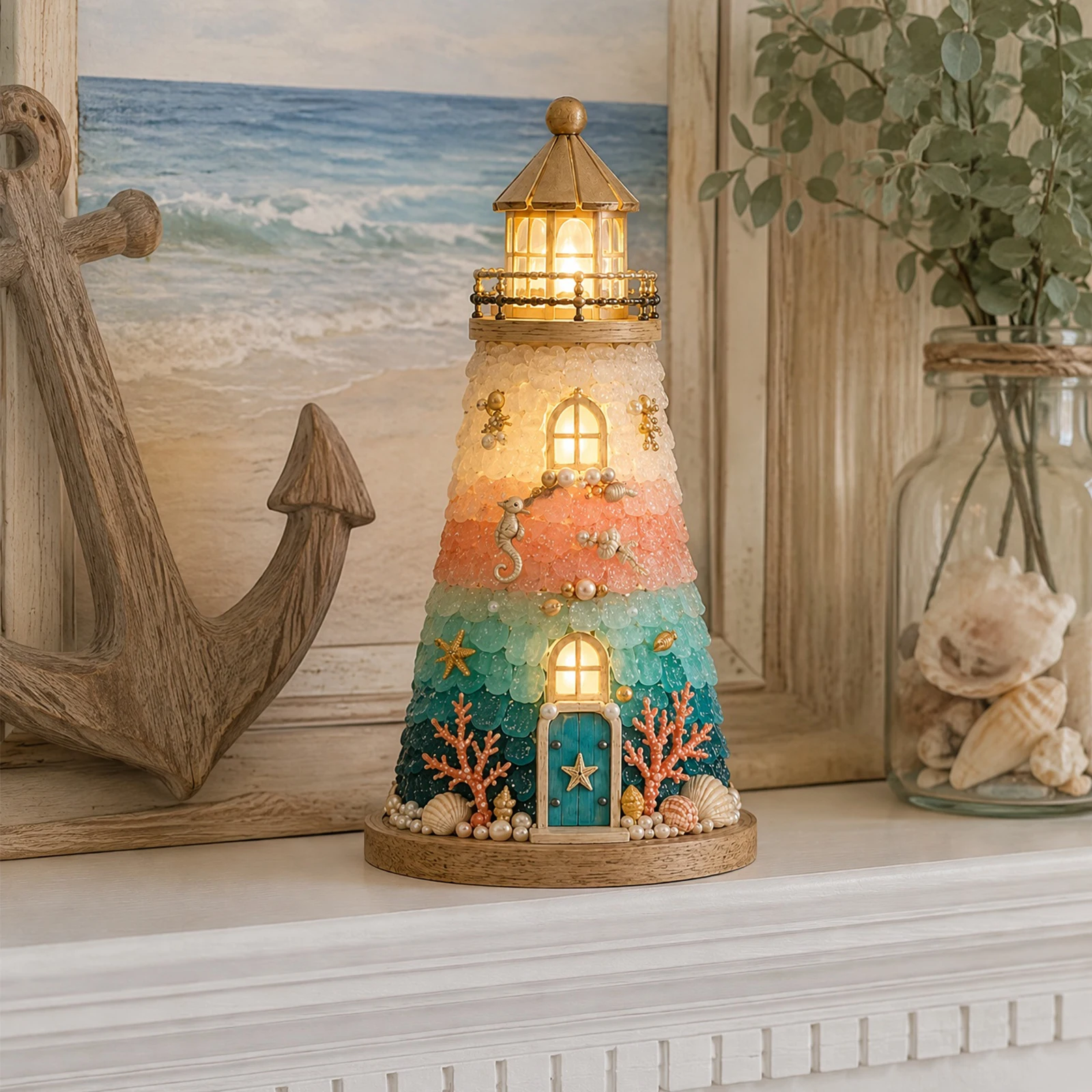 Sea Glass Style DIY Lighthouse - đánh giá và giá Crafting Resin