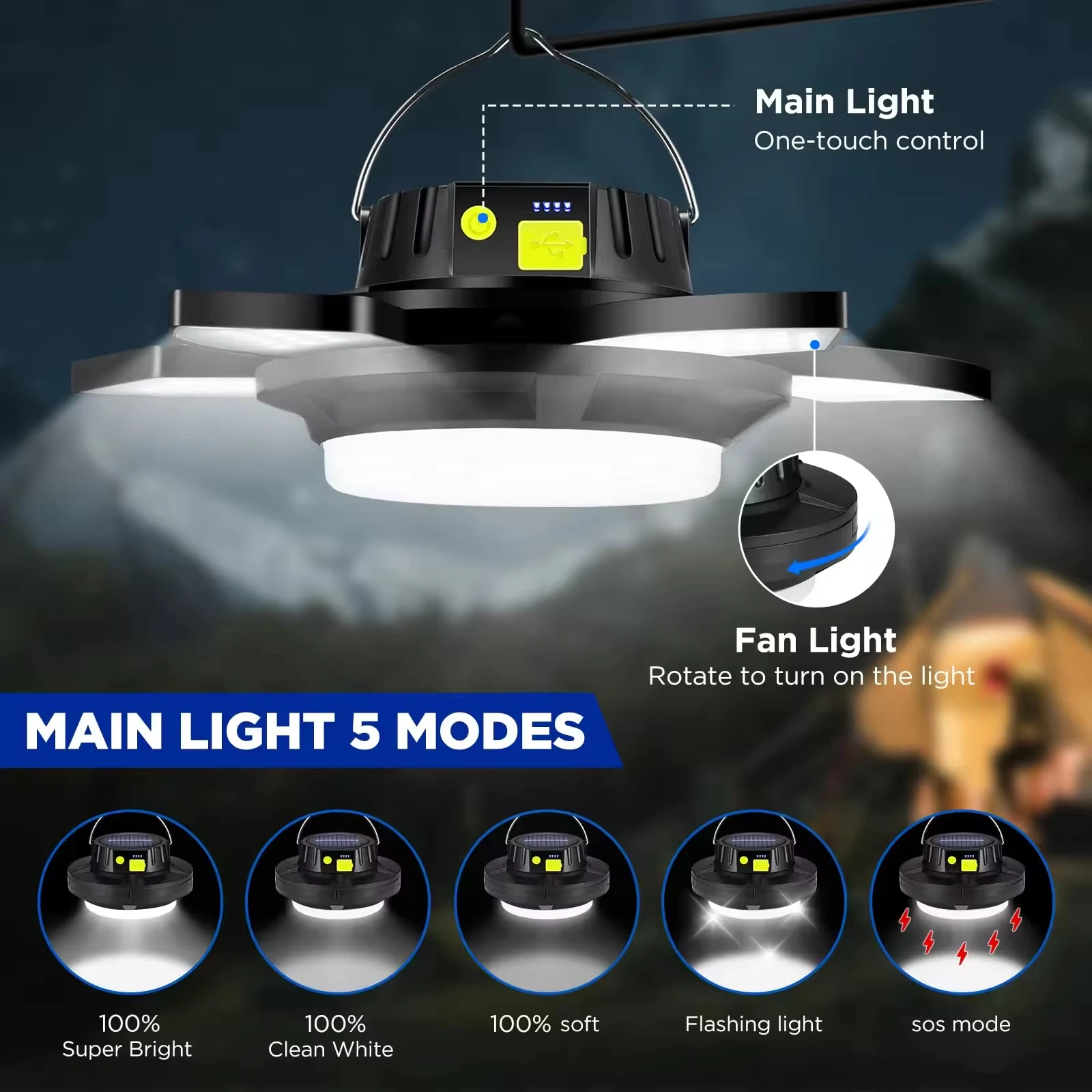 5 liści składana latarnia solarna akumulatorowa lampa LED latarnie kempingowe wodoodporna lampa kempingowa do ogrodu stoczni