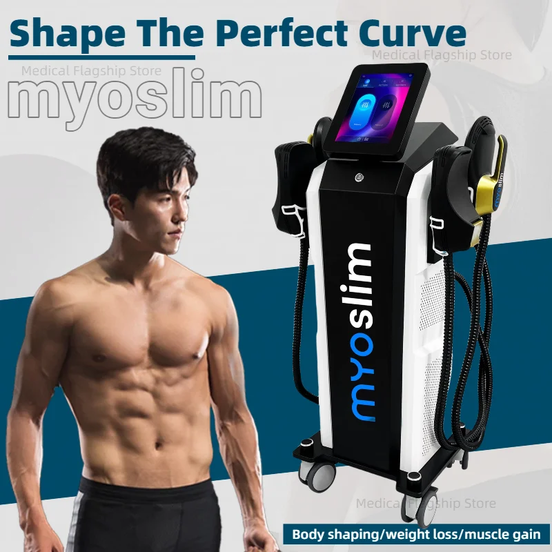 

Myoslim High Power Handle High-Efficiency Muscle Stimulation RF Machine Body Sculpting Equipment Fat Burning Slimming Massage