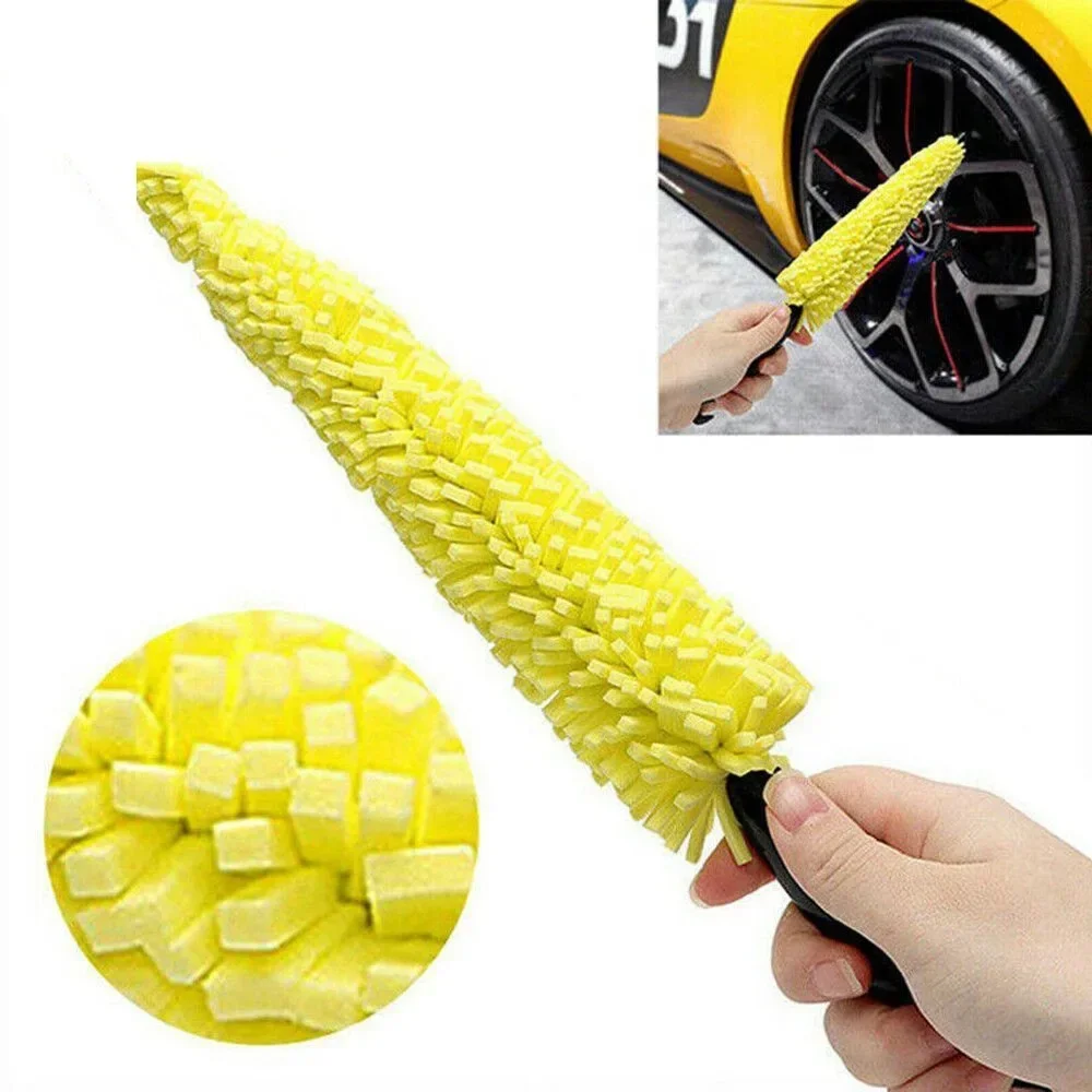 Car Cleaning Brush Effortlessly Clean Your Car Wheels with This Tire Rim Cleaning Tool Tire Shine Wheel Cleaner Brushs Sponge