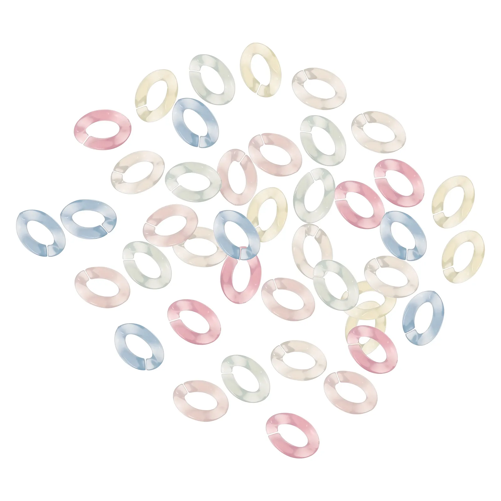 

150pcs Acrylic Linking Rings Quick Link Connectors Diy Craft Connecting Rings For Phone Chain Bracelet Keychain Making Jewelry