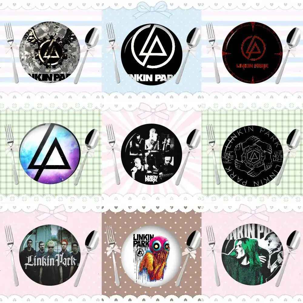 Anime Button Pin Handmade Brooch For Clothes Cartoon Badge Backpack Decoration Jewelry Accessories Band L-Linkin logo ParkS