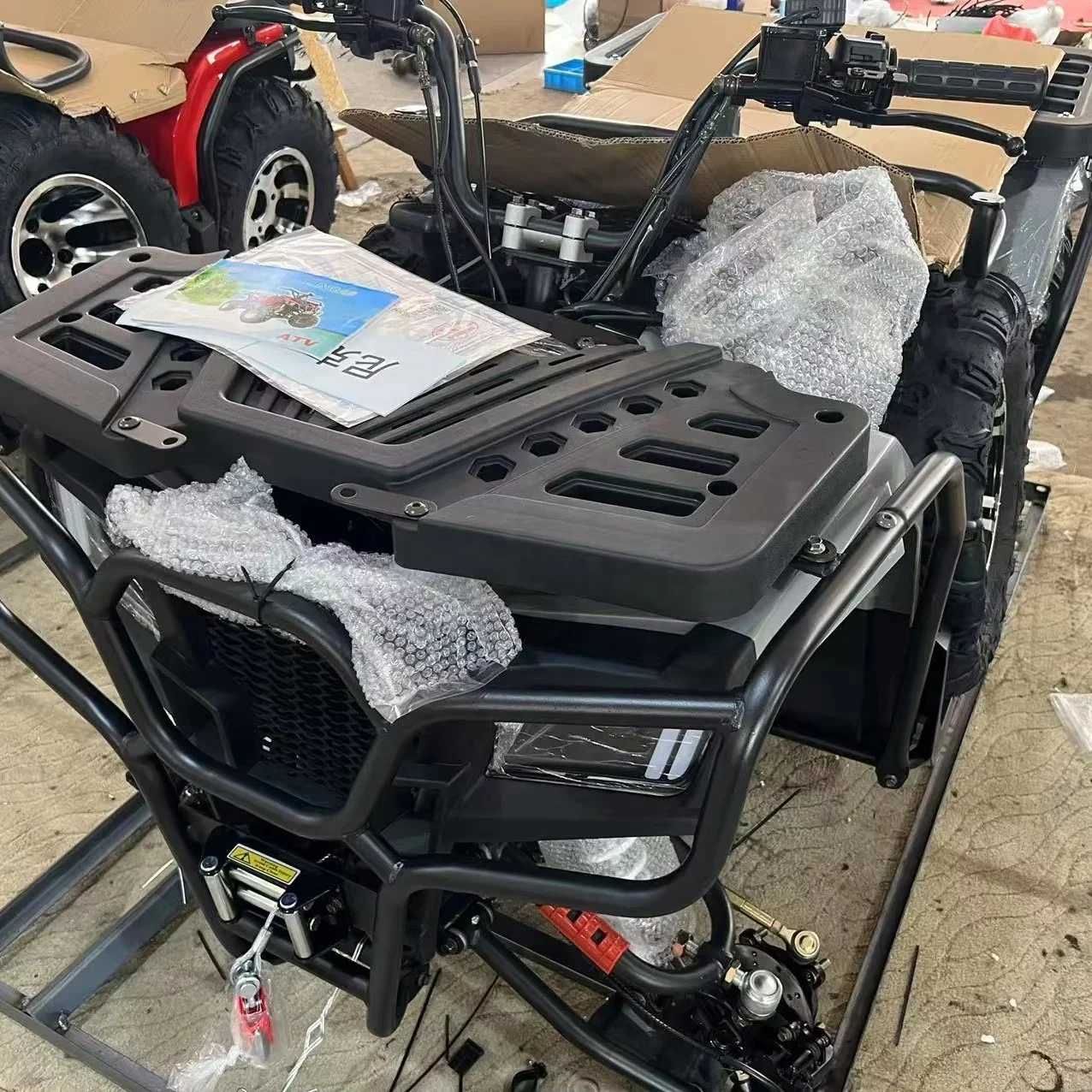 Factory 200cc Adult-Style Air-Cooled ATV for Highway & Dirt Mountain Roads Off-Road Motorcycles