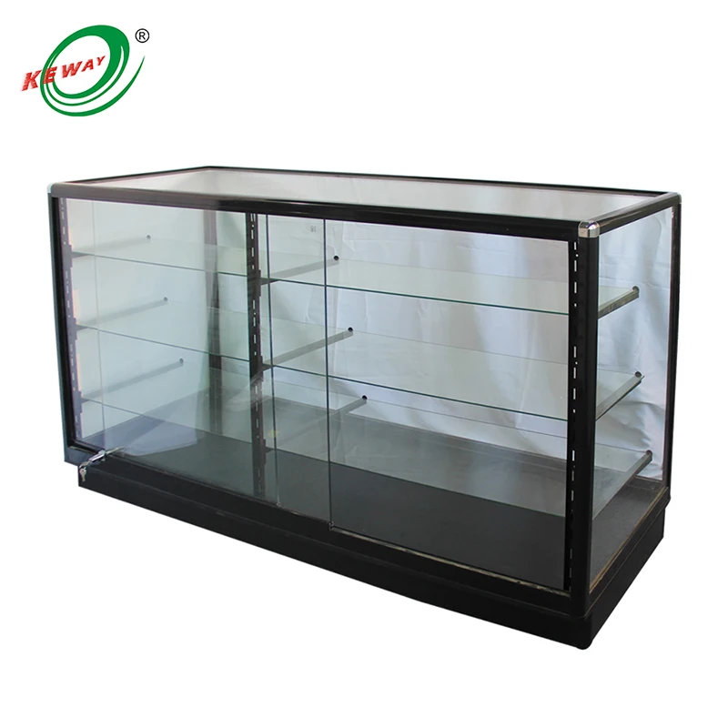 custom.Full framer aluminum glass cabinet 18mm MDF Wholesales Retail store MDF Glass Fibreboards Display Glass showcase