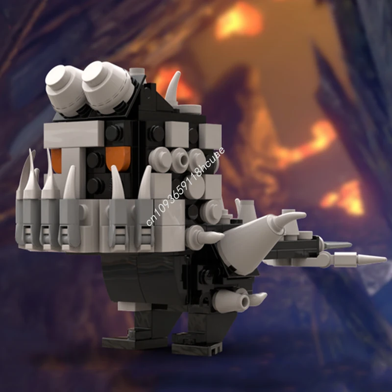 230 Uds. MOC Radobaan Monster Hunter Brickheadz modelo bloques de construcción cumpleaños Modular juguetes para niños arquitectura regalos de navidad