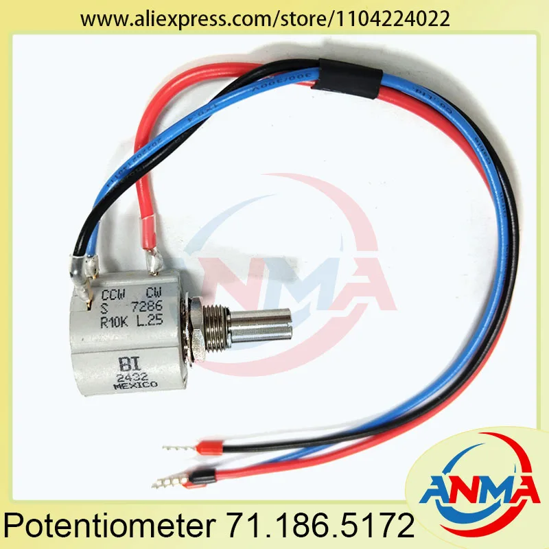 

New SM102 CD102 SM74 PM74 71.186.5172 R10K Potentiometer for Heidelberg Offset Printing Machinery Spare Parts