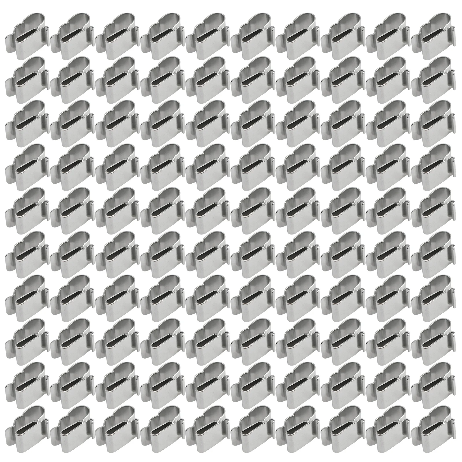 100Pcs Solar Panel Wire Clip Stainless Steel Cable Clips Photovoltaic Clamps Clip Organizer For Trailer Boat Wire Management
