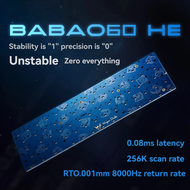 

Babao 60HE Magnetic Switch Keyboard Inner Customized 60%layout Wired Single Mode for Gaming Mechanical Keyboard Accessories