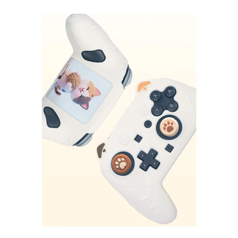 ABGI-для Nintendo Switch 2, игровой контроллер с кошачьими ушками, набор силиконовых кожи, противоскользящий, устойчивый к поту, плотно прилегающий, удобная игра