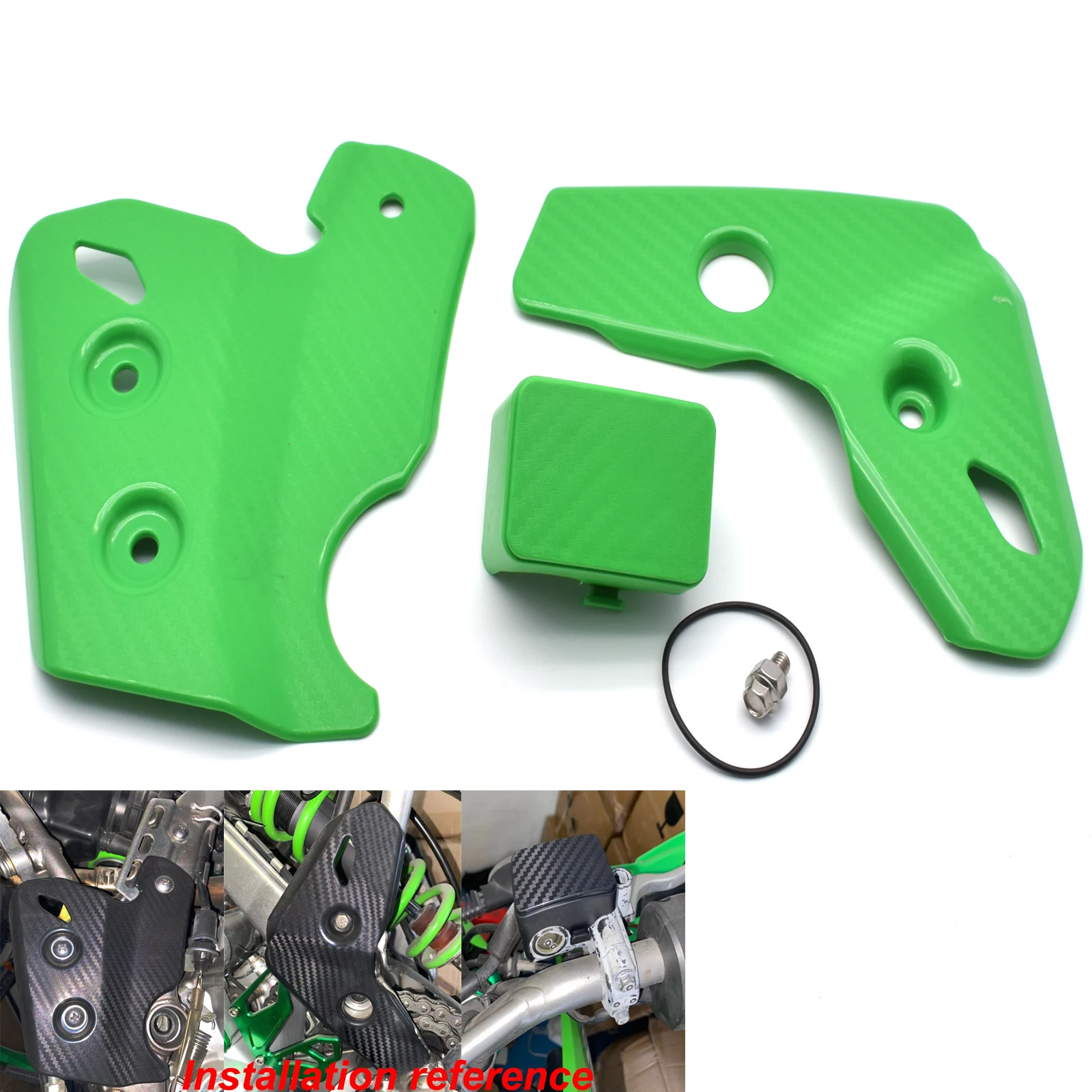 Voor Kawasaki Klx 250 Klx 250S D-TRACKER / X 1993-2017 2018 2019 2020 Motorfiets Frame Beschermer Covers Carbon Look Design