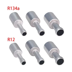 #6 #8 #10 Aluminum Welding Fitting With Ferrule for A/C Standard / Reduced Barrier Refrigerant Hose
