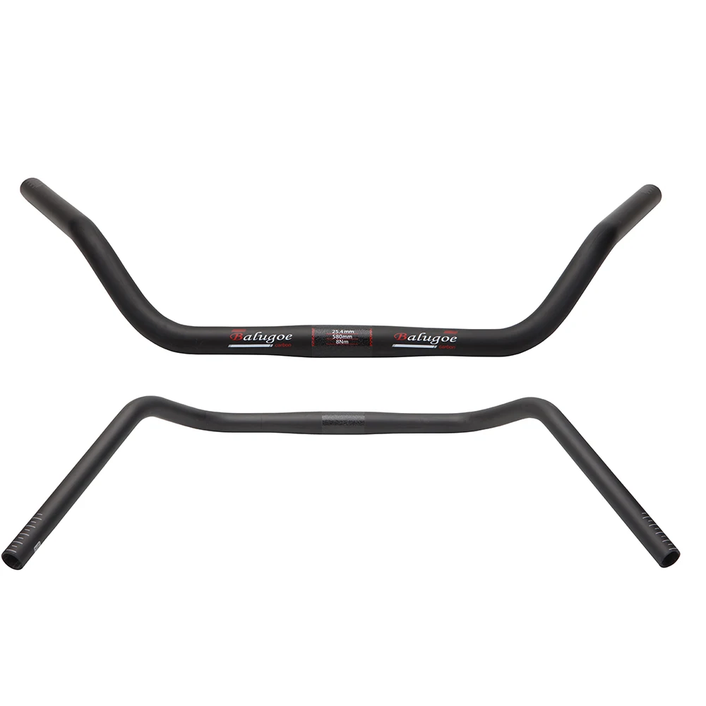 Full Carbon Fiber Handlebar for Mountain Bike, Flat Rise, MTB Parts, New, UD, 25.4mm x 580mm, 620mm, 660mm, 700mm, 2023