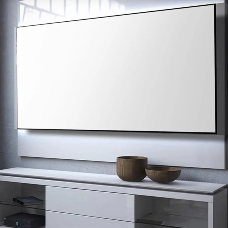 

3D 4K 8K Fixed Frame Projector Screen 120-Inch Woven Acoustically Transparent Wall Mount Screens for Home Cinema,Customize Size