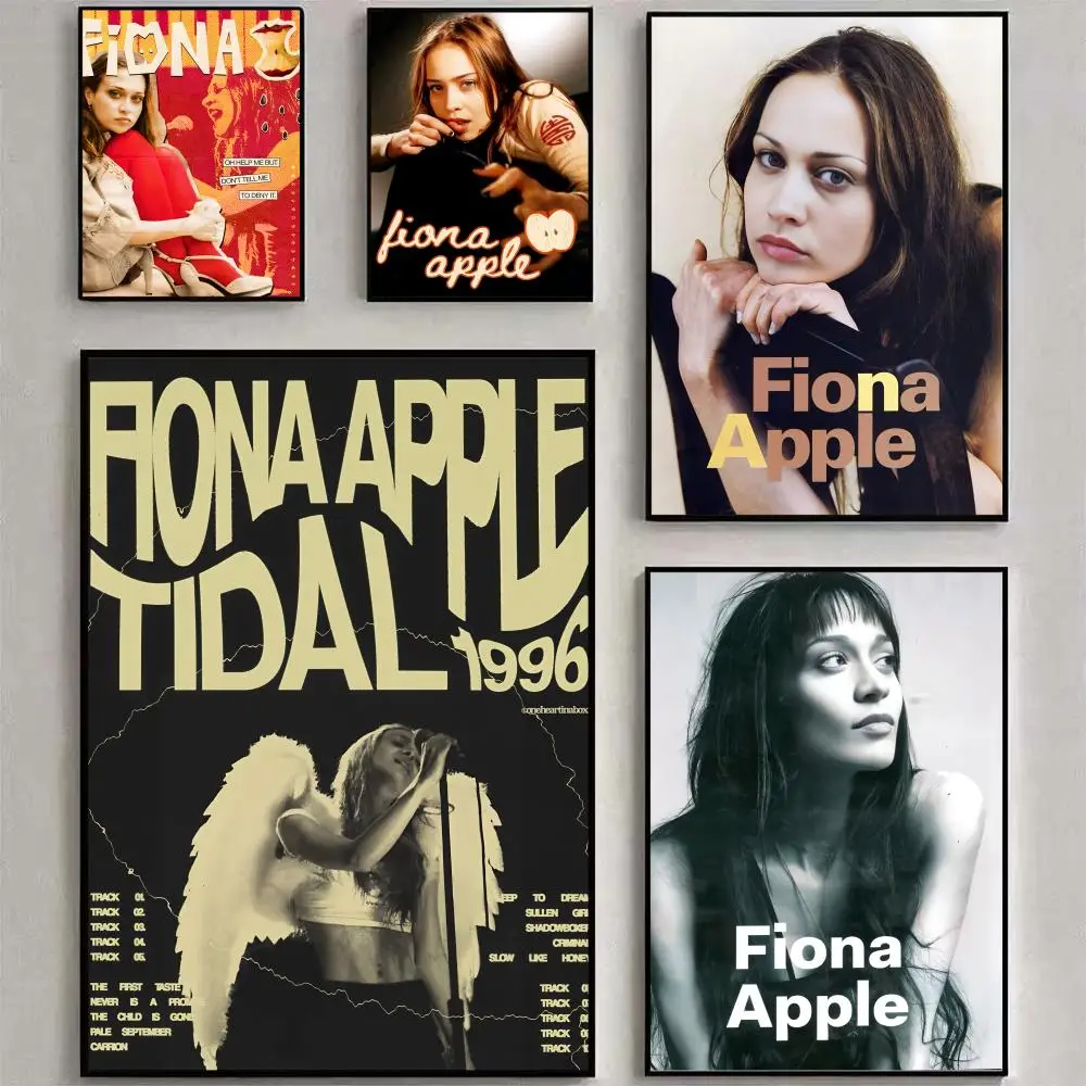 F-Fiona A-Apple اللوحة الخط مساحات شخصية قماش ملصق جدار جدارية الفن صور لغرفة ديكور المنزل #2