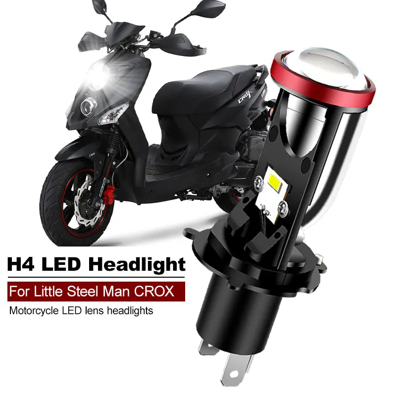 1PCS FOR SYM CROX 25W 6000K White Motorcycle Accessories H4 LED Lens Headlight CANbus High Low Beam HS1 MOTO Lamp